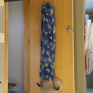 Blue floral strapless or strapped sundress